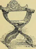 An illustration from L'arte nell'industria : lavori di legno e pastiglia, lavori di metallo, lavori di pietra, marmo, alabastro, ceramica, musaico, vetro, lavori di osso e avorio, lavori tessili, carte da parati e cuoi decorati, ricami, pizzi, cartelloni, stampe, ecc. (1907)