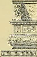 An illustration from L'arte nell'industria : lavori di legno e pastiglia, lavori di metallo, lavori di pietra, marmo, alabastro, ceramica, musaico, vetro, lavori di osso e avorio, lavori tessili, carte da parati e cuoi decorati, ricami, pizzi, cartelloni, stampe, ecc. (1907)