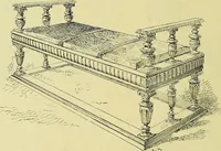 An illustration from L'arte nell'industria : lavori di legno e pastiglia, lavori di metallo, lavori di pietra, marmo, alabastro, ceramica, musaico, vetro, lavori di osso e avorio, lavori tessili, carte da parati e cuoi decorati, ricami, pizzi, cartelloni, stampe, ecc. (1907)