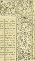 An illustration from L'arte nell'industria : lavori di legno e pastiglia, lavori di metallo, lavori di pietra, marmo, alabastro, ceramica, musaico, vetro, lavori di osso e avorio, lavori tessili, carte da parati e cuoi decorati, ricami, pizzi, cartelloni, stampe, ecc. (1907)