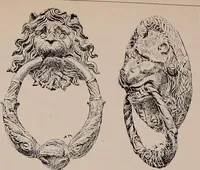 An illustration from L'arte nell'industria : lavori di legno e pastiglia, lavori di metallo, lavori di pietra, marmo, alabastro, ceramica, musaico, vetro, lavori di osso e avorio, lavori tessili, carte da parati e cuoi decorati, ricami, pizzi, cartelloni, stampe, ecc. (1907)