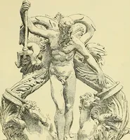 An illustration from L'arte nell'industria : lavori di legno e pastiglia, lavori di metallo, lavori di pietra, marmo, alabastro, ceramica, musaico, vetro, lavori di osso e avorio, lavori tessili, carte da parati e cuoi decorati, ricami, pizzi, cartelloni, stampe, ecc. (1907)
