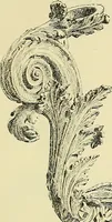 An illustration from L'arte nell'industria : lavori di legno e pastiglia, lavori di metallo, lavori di pietra, marmo, alabastro, ceramica, musaico, vetro, lavori di osso e avorio, lavori tessili, carte da parati e cuoi decorati, ricami, pizzi, cartelloni, stampe, ecc. (1907)
