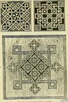 An illustration from L'arte nell'industria : lavori di legno e pastiglia, lavori di metallo, lavori di pietra, marmo, alabastro, ceramica, musaico, vetro, lavori di osso e avorio, lavori tessili, carte da parati e cuoi decorati, ricami, pizzi, cartelloni, stampe, ecc. (1907)