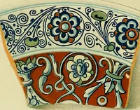 Picture 116 of 305 from L'arte nell'industria : lavori di legno e pastiglia, lavori di metallo, lavori di pietra, marmo, alabastro, ceramica, musaico, vetro, lavori di osso e avorio, lavori tessili, carte da parati e cuoi decorati, ricami, pizzi, cartelloni, stampe, ecc. (1907), leaf 141