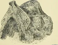 An illustration from L'arte nell'industria : lavori di legno e pastiglia, lavori di metallo, lavori di pietra, marmo, alabastro, ceramica, musaico, vetro, lavori di osso e avorio, lavori tessili, carte da parati e cuoi decorati, ricami, pizzi, cartelloni, stampe, ecc. (1907)
