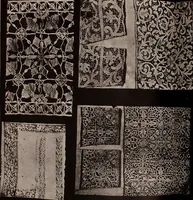 Picture 161 of 305 from L'arte nell'industria : lavori di legno e pastiglia, lavori di metallo, lavori di pietra, marmo, alabastro, ceramica, musaico, vetro, lavori di osso e avorio, lavori tessili, carte da parati e cuoi decorati, ricami, pizzi, cartelloni, stampe, ecc. (1907), leaf 214