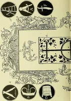 An illustration from L'arte nell'industria : lavori di legno e pastiglia, lavori di metallo, lavori di pietra, marmo, alabastro, ceramica, musaico, vetro, lavori di osso e avorio, lavori tessili, carte da parati e cuoi decorati, ricami, pizzi, cartelloni, stampe, ecc. (1907)