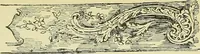 An illustration from L'arte nell'industria : lavori di legno e pastiglia, lavori di metallo, lavori di pietra, marmo, alabastro, ceramica, musaico, vetro, lavori di osso e avorio, lavori tessili, carte da parati e cuoi decorati, ricami, pizzi, cartelloni, stampe, ecc. (1907)