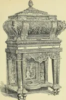 Picture 182 of 305 from L'arte nell'industria : lavori di legno e pastiglia, lavori di metallo, lavori di pietra, marmo, alabastro, ceramica, musaico, vetro, lavori di osso e avorio, lavori tessili, carte da parati e cuoi decorati, ricami, pizzi, cartelloni, stampe, ecc. (1907), leaf 238