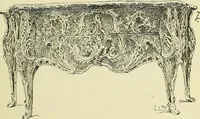 An illustration from L'arte nell'industria : lavori di legno e pastiglia, lavori di metallo, lavori di pietra, marmo, alabastro, ceramica, musaico, vetro, lavori di osso e avorio, lavori tessili, carte da parati e cuoi decorati, ricami, pizzi, cartelloni, stampe, ecc. (1907)
