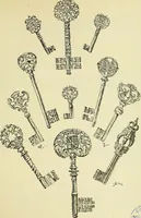 An illustration from L'arte nell'industria : lavori di legno e pastiglia, lavori di metallo, lavori di pietra, marmo, alabastro, ceramica, musaico, vetro, lavori di osso e avorio, lavori tessili, carte da parati e cuoi decorati, ricami, pizzi, cartelloni, stampe, ecc. (1907)