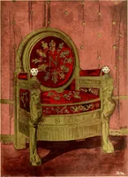 Picture 263 of 305 from L'arte nell'industria : lavori di legno e pastiglia, lavori di metallo, lavori di pietra, marmo, alabastro, ceramica, musaico, vetro, lavori di osso e avorio, lavori tessili, carte da parati e cuoi decorati, ricami, pizzi, cartelloni, stampe, ecc. (1907), leaf 352