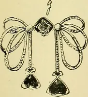 An illustration from L'arte nell'industria : lavori di legno e pastiglia, lavori di metallo, lavori di pietra, marmo, alabastro, ceramica, musaico, vetro, lavori di osso e avorio, lavori tessili, carte da parati e cuoi decorati, ricami, pizzi, cartelloni, stampe, ecc. (1907)