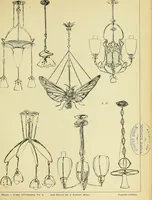 An illustration from L'arte nell'industria : lavori di legno e pastiglia, lavori di metallo, lavori di pietra, marmo, alabastro, ceramica, musaico, vetro, lavori di osso e avorio, lavori tessili, carte da parati e cuoi decorati, ricami, pizzi, cartelloni, stampe, ecc. (1907)