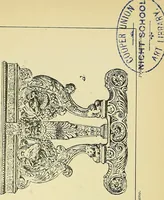 An illustration from L'arte nell'industria : lavori di legno e pastiglia, lavori di metallo, lavori di pietra, marmo, alabastro, ceramica, musaico, vetro, lavori di osso e avorio, lavori tessili, carte da parati e cuoi decorati, ricami, pizzi, cartelloni, stampe, ecc. (1907)