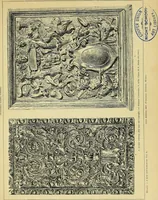 An illustration from L'arte nell'industria : lavori di legno e pastiglia, lavori di metallo, lavori di pietra, marmo, alabastro, ceramica, musaico, vetro, lavori di osso e avorio, lavori tessili, carte da parati e cuoi decorati, ricami, pizzi, cartelloni, stampe, ecc. (1907)