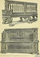 An illustration from L'arte nell'industria : lavori di legno e pastiglia, lavori di metallo, lavori di pietra, marmo, alabastro, ceramica, musaico, vetro, lavori di osso e avorio, lavori tessili, carte da parati e cuoi decorati, ricami, pizzi, cartelloni, stampe, ecc. (1907)