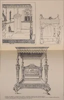 An illustration from L'arte nell'industria : lavori di legno e pastiglia, lavori di metallo, lavori di pietra, marmo, alabastro, ceramica, musaico, vetro, lavori di osso e avorio, lavori tessili, carte da parati e cuoi decorati, ricami, pizzi, cartelloni, stampe, ecc. (1907)