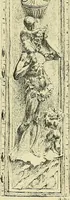 An illustration from L'arte nell'industria : lavori di legno e pastiglia, lavori di metallo, lavori di pietra, marmo, alabastro, ceramica, musaico, vetro, lavori di osso e avorio, lavori tessili, carte da parati e cuoi decorati, ricami, pizzi, cartelloni, stampe, ecc. (1907)
