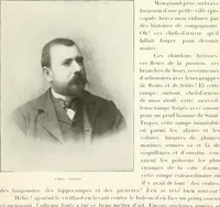 An illustration from L'art à la Taverne de Paris. Chéret, Abel Faivre, Grün, Léandre, Métivet, Steinlen, Willette, artistes peintres. Emile Robert, ferronnier d'art. Jacques Hermant, architecte. Photogravures de Ducourtioux et Huillard, d'après les clichés de Simonet (1906)