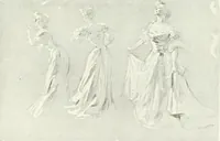 An illustration from L'art à la Taverne de Paris. Chéret, Abel Faivre, Grün, Léandre, Métivet, Steinlen, Willette, artistes peintres. Emile Robert, ferronnier d'art. Jacques Hermant, architecte. Photogravures de Ducourtioux et Huillard, d'après les clichés de Simonet (1906)