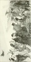 An illustration from L'art à la Taverne de Paris. Chéret, Abel Faivre, Grün, Léandre, Métivet, Steinlen, Willette, artistes peintres. Emile Robert, ferronnier d'art. Jacques Hermant, architecte. Photogravures de Ducourtioux et Huillard, d'après les clichés de Simonet (1906)
