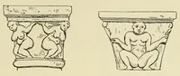 An illustration from L'art profane à l'église; ses licences symboliques, satiriques et fantaisistes. Contribution à létude archéologique et artistique des édifices religieux (1908)