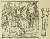 An illustration from L'art profane à l'église; ses licences symboliques, satiriques et fantaisistes. Contribution à létude archéologique et artistique des édifices religieux (1908)