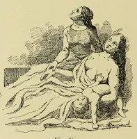 An illustration from L'art profane à l'église; ses licences symboliques, satiriques et fantaisistes. Contribution à létude archéologique et artistique des édifices religieux (1908)