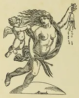 An illustration from L'art profane à l'église; ses licences symboliques, satiriques et fantaisistes. Contribution à létude archéologique et artistique des édifices religieux (1908)
