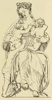 An illustration from L'art profane à l'église; ses licences symboliques, satiriques et fantaisistes. Contribution à létude archéologique et artistique des édifices religieux (1908)