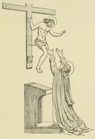 An illustration from L'art profane à l'église; ses licences symboliques, satiriques et fantaisistes. Contribution à létude archéologique et artistique des édifices religieux (1908)