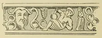 An illustration from L'art profane à l'église; ses licences symboliques, satiriques et fantaisistes. Contribution à létude archéologique et artistique des édifices religieux (1908)