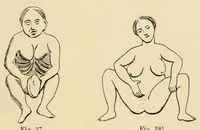 An illustration from L'art profane à l'église; ses licences symboliques, satiriques et fantaisistes. Contribution à létude archéologique et artistique des édifices religieux (1908)