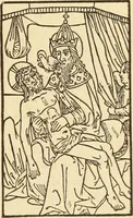 An illustration from L'art religieux de la fin du moyen âge en France; (1908)
