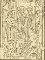 An illustration from L'art religieux de la fin du moyen âge en France; (1908)