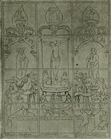 An illustration from L'art religieux de la fin du Moyen Age en France : étude sur l'iconographie du Moyen Age et sur ses sources d'inspiration (1922)