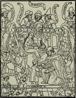 An illustration from L'art religieux de la fin du Moyen Age en France : étude sur l'iconographie du Moyen Age et sur ses sources d'inspiration (1922)