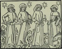 An illustration from L'art religieux de la fin du Moyen Age en France : étude sur l'iconographie du Moyen Age et sur ses sources d'inspiration (1922)