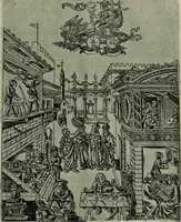 An illustration from L'art religieux de la fin du Moyen Age en France : étude sur l'iconographie du Moyen Age et sur ses sources d'inspiration (1922)