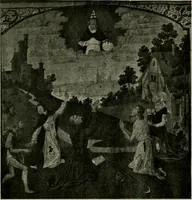 An illustration from L'art religieux de la fin du Moyen Age en France : étude sur l'iconographie du Moyen Age et sur ses sources d'inspiration (1922)