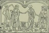 An illustration from L'art religieux de la fin du Moyen Age en France : étude sur l'iconographie du Moyen Age et sur ses sources d'inspiration (1922)