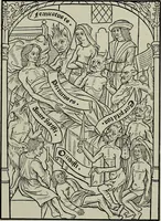 An illustration from L'art religieux de la fin du Moyen Age en France : étude sur l'iconographie du Moyen Age et sur ses sources d'inspiration (1922)