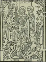 An illustration from L'art religieux de la fin du Moyen Age en France : étude sur l'iconographie du Moyen Age et sur ses sources d'inspiration (1922)