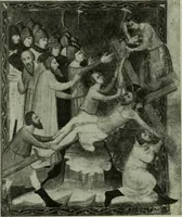 An illustration from L'art religieux de la fin du Moyen Age en France : étude sur l'iconographie du Moyen Age et sur ses sources d'inspiration (1922)