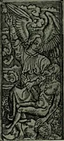 An illustration from L'art religieux de la fin du Moyen Age en France : étude sur l'iconographie du Moyen Age et sur ses sources d'inspiration (1922)