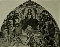 An illustration from L'art religieux de la fin du Moyen Age en France : étude sur l'iconographie du Moyen Age et sur ses sources d'inspiration (1922)