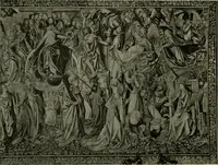 An illustration from L'art religieux de la fin du Moyen Age en France : étude sur l'iconographie du Moyen Age et sur ses sources d'inspiration (1922)