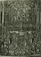 An illustration from L'art religieux de la fin du moyen âge en France; étude sur l'iconographie du moyen âge et sur ses sources d'inspiration; (1908)